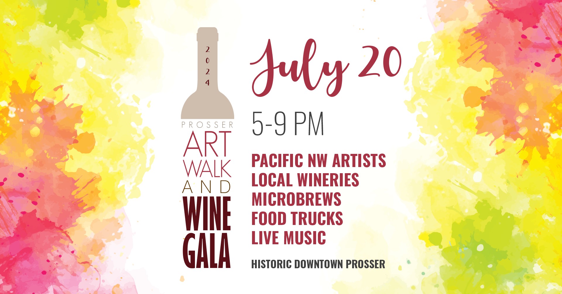 Flyer about Art Walk and Wine Gala